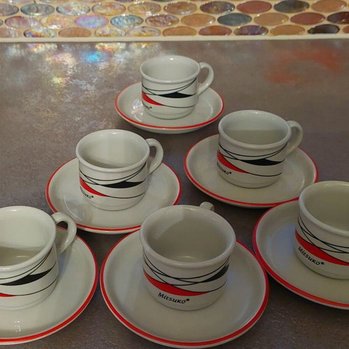 Coffee cups like new, German porcelain NIDA