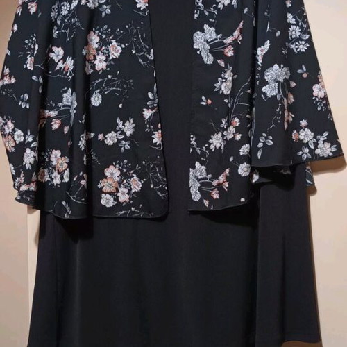 Moka blouse with integrated short vest new, XL - XXL