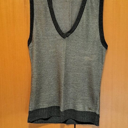 Tommy Hilfiger knitted silver vest used