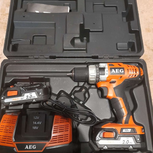 AEG Tools Κρουστικό Δραπανοκατσάβιδο Μπαταρίας 18V 2x2Ah BSB 18CLI-202C + Φορτιστης AEG
