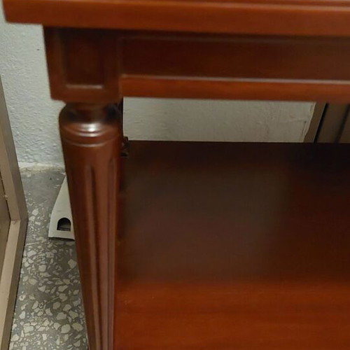 Walnut side table, handmade, 1970