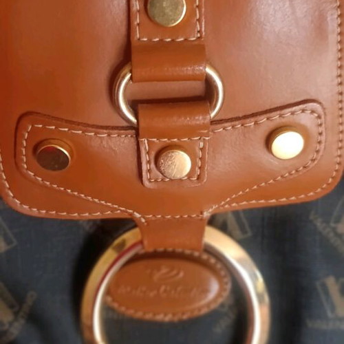 Valentino brown leather detail handbag like new