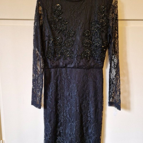 Black Blue Vanilla evening dress new with lace and sequins