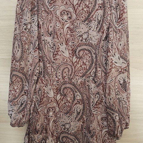 Sinsay boho mini dress, pink, size M
