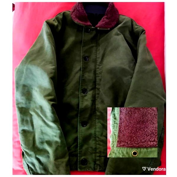 Vintage medium andriko jacket tou 1955 stratiotikou tipou