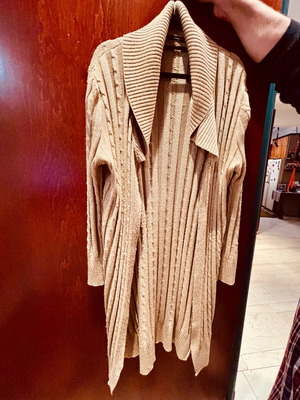 Atos Lombardini Gold Long Cardigan Like New, Size L
