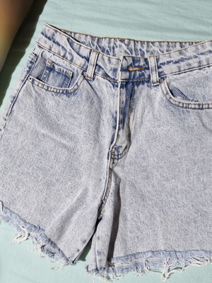 Lightwash denim shorts like new, fits XS-S