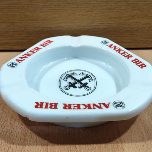 Anker beer vintage promotional ashtray used