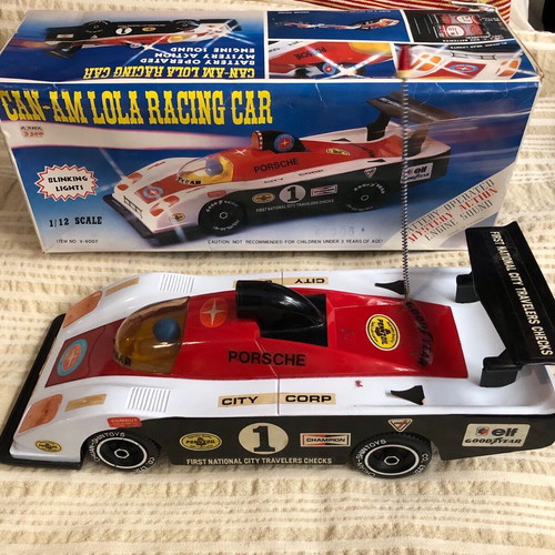 Large Formula Porsche collectible toy like new from the 80s