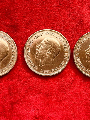 Μεγάλη Βρεττανία 1 Penny 1921, 1935 & 1936 μεταχειρισμένο πακέτο