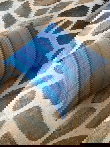 blue ground pillow pouf (home decoration)