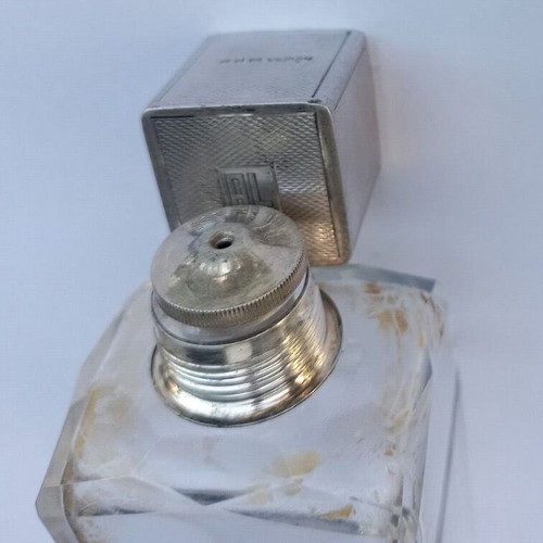 Vintage AL G.c.&s London perfume used, 250-300ml bottle with silver cap