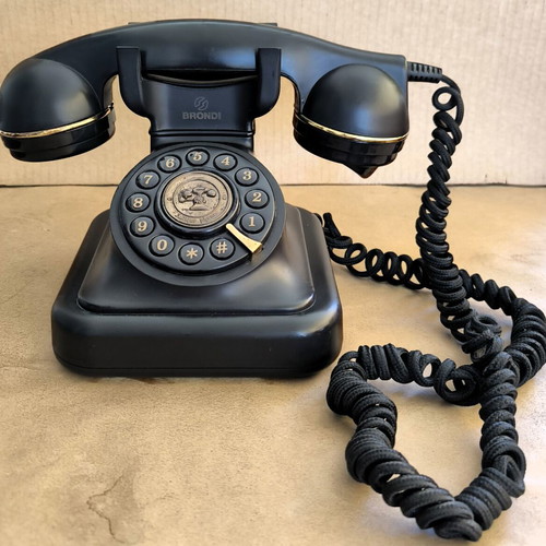 Brondi Vintage 20 wired telephone black like new