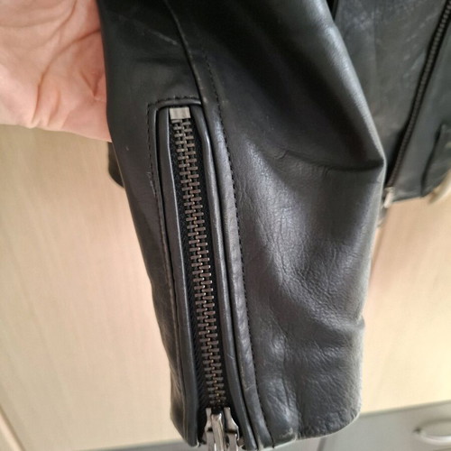 Diesel leather jacket used, size Small, black