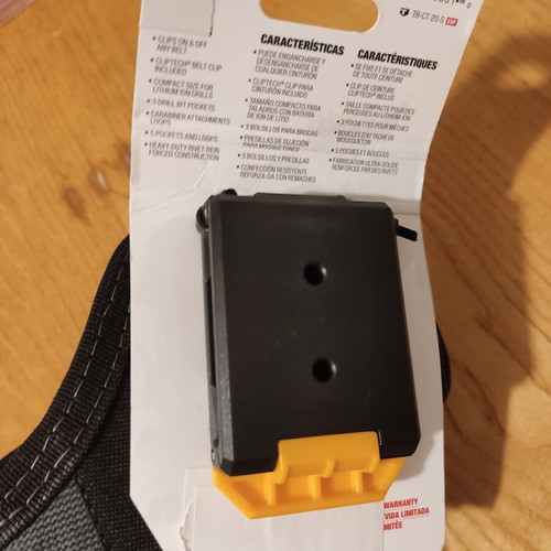 Though Built drill holster and 6-pocket tool pouch with Clip Tech