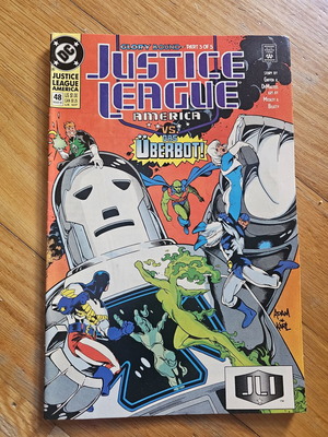 Justice League America #48 comic book used, DC 1991