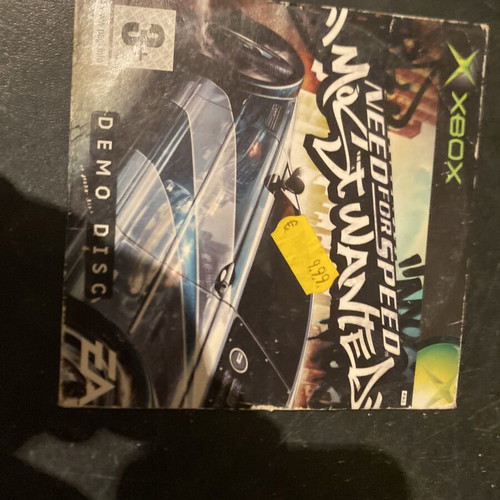 Need for Speed Most Wanted demo disc Xbox classic