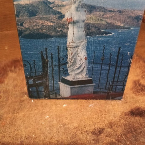 Wooden handmade decorative art with image unique piece 01/001 like new