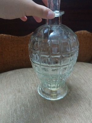 Unique bottle used with stopper