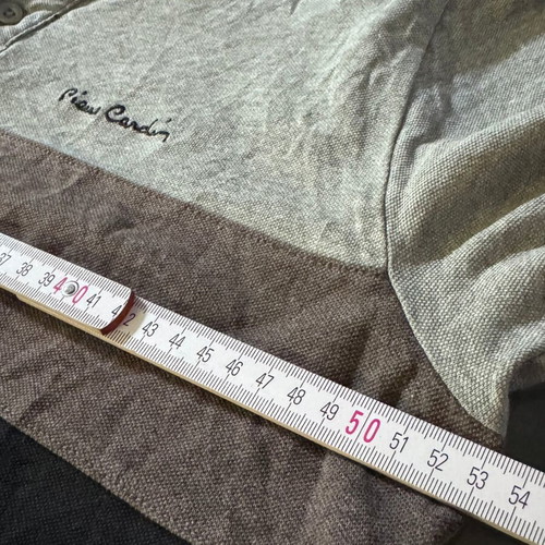 Pierre Cardin men's polo shirt used, size M, gray melange