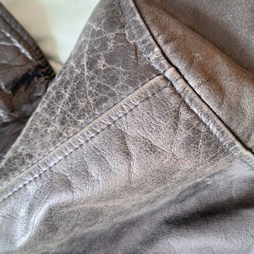 Hunter leather jacket used, black, size Large