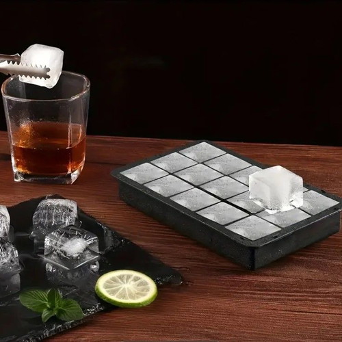 Silicone Ice Cube Tray with 15 Large Cubes new