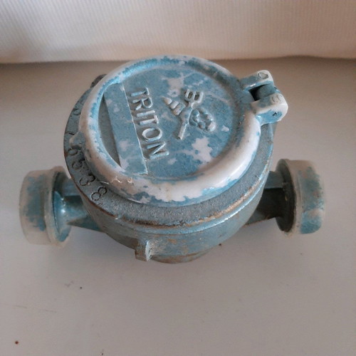 Triton brass water meter in like new condition