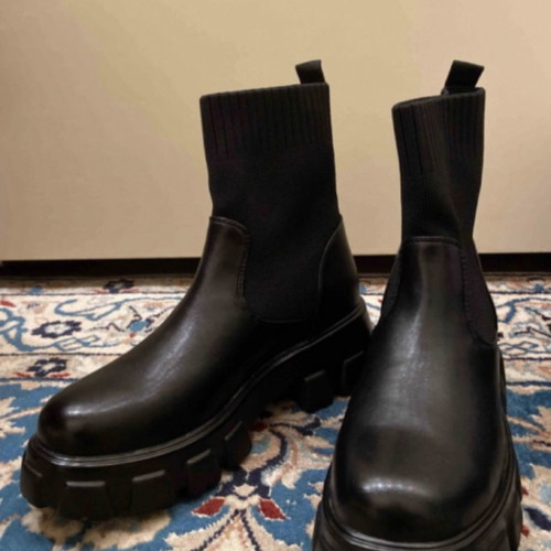 Leather Chelsea boots Ovye like new, black, size 37