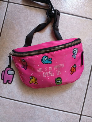 Among Us waist bag Zara pink like new