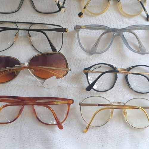 Hilton Used Eyeglass Frames Pack of 24 with Balenciaga, Zeiss, Lotus