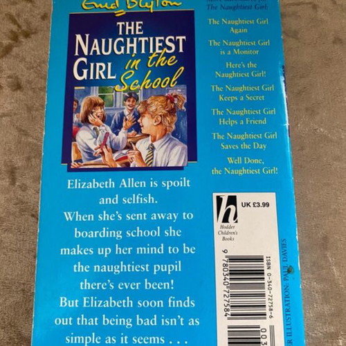 The Naughtiest Girl in the School book slightly used, English