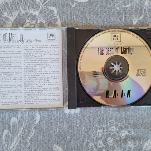 The Best of Marilyn Marilyn Monroe CD like new, jazz collection