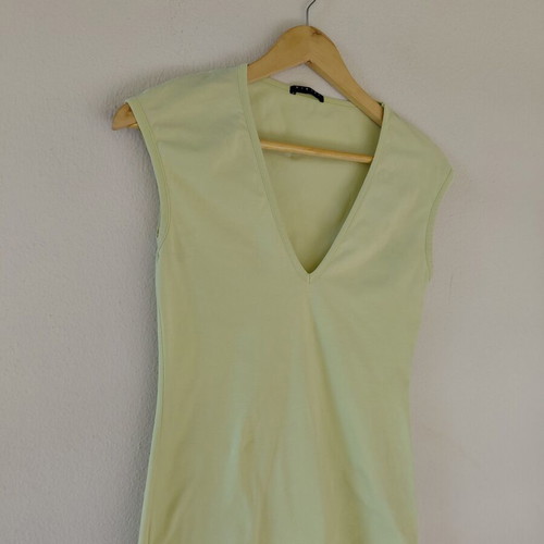 Sisley top, size S, 95% cotton, green