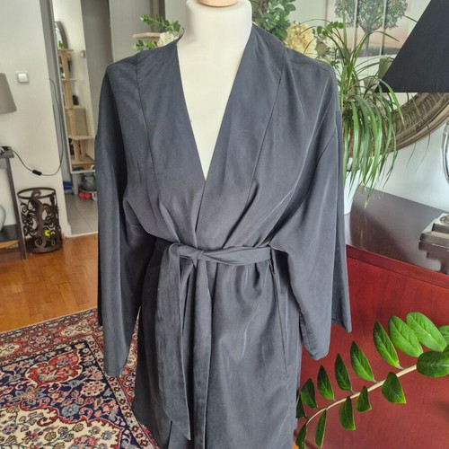 Mango kimono like new, black and gray, size S