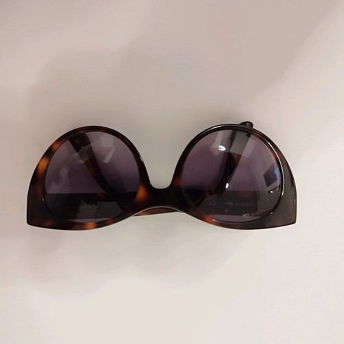 Lacoste tortoise sunglasses like new with blue stripe
