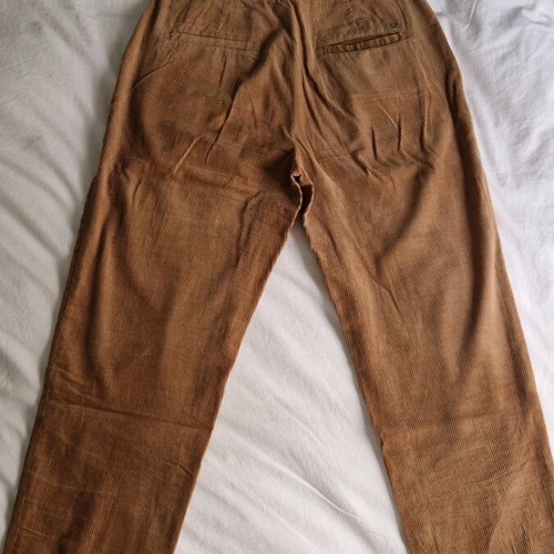 Massimo Dutti straight pants used, beige brown, size M