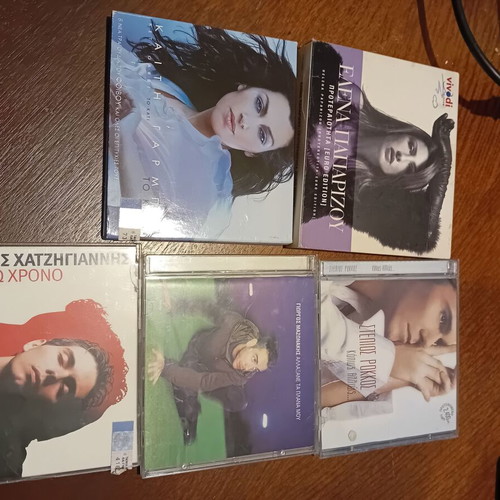 Greek pop CDs used, pack of 5 albums