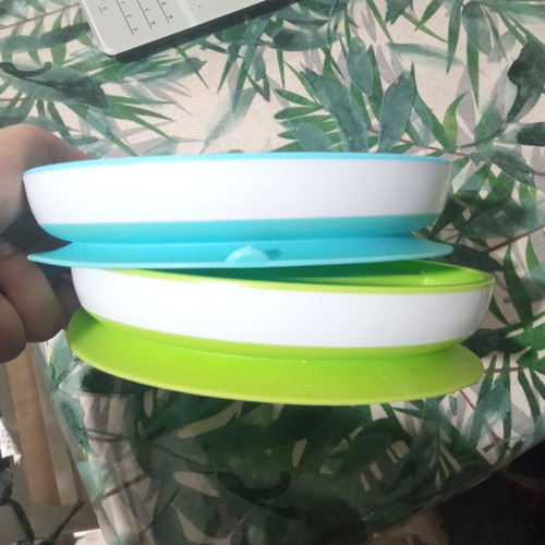 Munchkin baby plates with compartments like new
