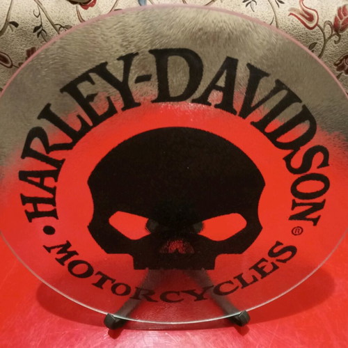 Harley Davidson glass sign like new