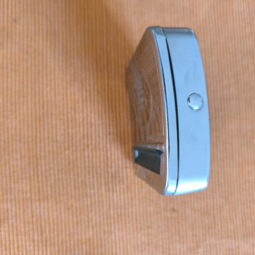 Silver cigarette rolling machine like new - tobacco case