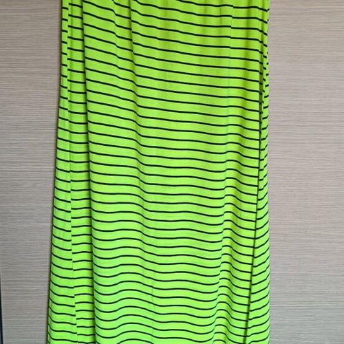 Maxi dress fluo strapless used, yellow