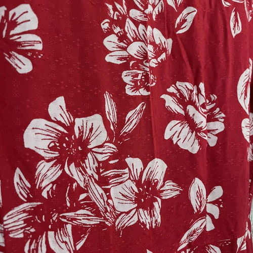 Superdry Mini Wrap Dress 100% Cotton Red Floral, Like New