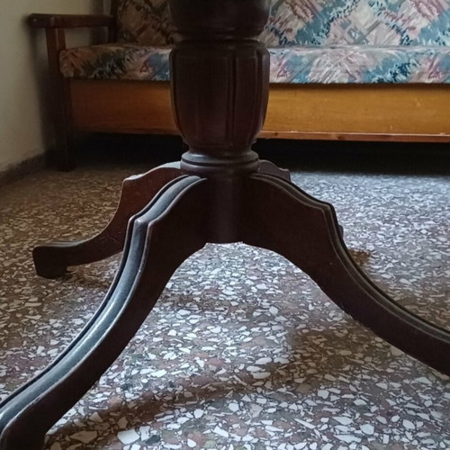 Rotonda table used with red tablecloth