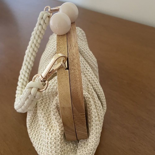 Clutch bag new, beige, 30cm x 9cm x 16cm