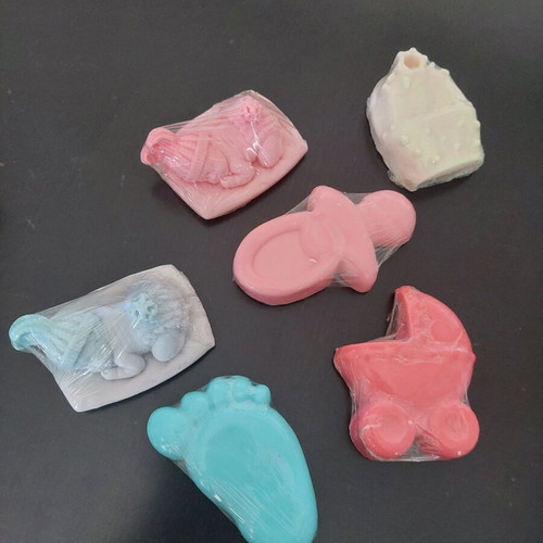 Aromatic handmade soaps pack with baby designs