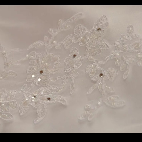 Wedding dress with Swarovski stones like new, white