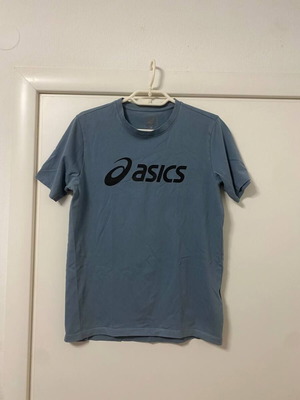 Asics Big Logo Tee μεταχειρισμένο, τιρκουάζ, μέγεθος Medium
