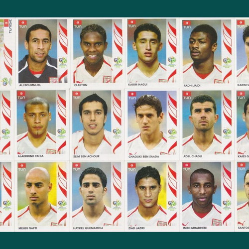 Panini World Cup 2006 Tunisia sticker set