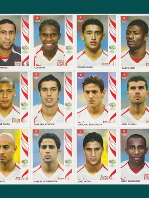 Panini World Cup 2006 Tunisia sticker set