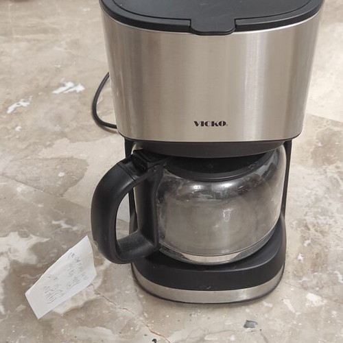 Vicko Filter Coffee Maker like new, stainless steel design
